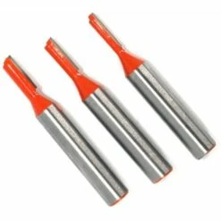 MINKUROW 8mm Fraise Droite Defonceuse, 3 Pièces Fraises à Défoncer Carbure De Tungstène Mèche De Routeur Droite à Simple Flûte Fraise à Bois-3mm/4mm/5mm -Toupie Soldes 60995813 4