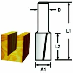 MAKITA Noix De Routeur Double Coupe 8mm