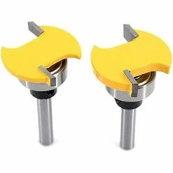 LYCXAMES 2Pcs 6mm Shank Embout De Fraise à Roulement Supérieur, Fraise Circulaire à Rainurer, Fraise à Bois -Toupie Soldes 63814125 3