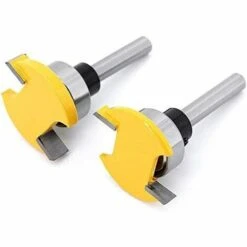 LYCXAMES 2Pcs 6mm Shank Embout De Fraise à Roulement Supérieur, Fraise Circulaire à Rainurer, Fraise à Bois -Toupie Soldes 63814125 4