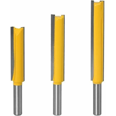 Outillage 3pcs 8mm Flush Trim Router Bits Extra Long Mèches Carbide Router Bits à Bois Fraise à Menuiserie Outil De Woodworking Cutter Lame 50mm 63mm 76mm LangRay 3 Outillage 3pcs 8mm Flush Trim Router Bits Extra Long Mèches Carbide Router Bits à Bois Fraise à Menuiserie Outil De Woodworking Cutter Lame 50mm 63mm 76mm LangRay