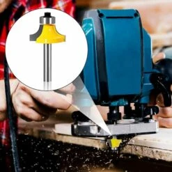 CHANCEY Routeur De Arrondi Fraise Defonceuse Arrondi Coin Rayon Outil De Bordure Pour Le Travail Du Bois Outils Carpenter 4PCS,SEMAket -Toupie Soldes 64087566 4