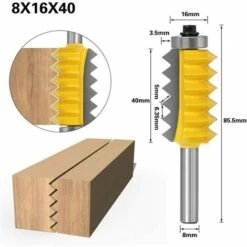 MEZHENG 8 Mm Shank Panneau Surélevé « V » Bits Joint Entures Colle Fraise For Bois Tenon Boiseries Cône Tenon Fraisage Tenoning Machine (Size : 8X19X54) 10 MEZHENG 8 Mm Shank Panneau Surélevé « V » Bits Joint Entures Colle Fraise For Bois Tenon Boiseries Cône Tenon Fraisage Tenoning Machine (Size : 8X19X54) -Toupie Soldes 64159053 4