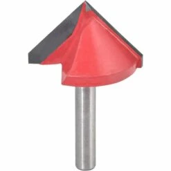 PREMIER éLOGE Fraise à Rainurer V, Fraise En Carbure De Tungstène En V Pour La Gravure CNC, Outil à Bois Pour Fraise En Bout Avec Queue De 6mm (tige De 6mm, 32mm De Largeur, 90 Degrés)