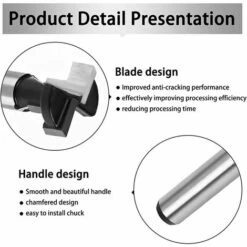 PREMIER éLOGE 8mm Fraise En Rainure En T, Routeur à Rainure En T Forme Routeur Bits, 3Pcs (8/9.5/12.7mm) Queue De Fraise Avec Lame Fraises à Bois Pour Outils électriques Outil De Menuiserie -Toupie Soldes 64405065 5
