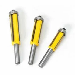 QERSTA 3 Pièces, Fraise, Couteau à Profil De Tige à 4 Cannelures Avec Poinçon Droit à Roulement Supérieur Fraise à Bois (métal) -Toupie Soldes 64509709 4