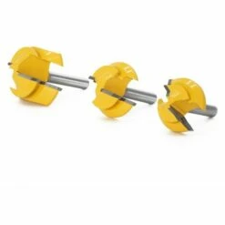 LIFCAUSAL 3PCS Rabbet Router Bit Set 8mm Shank Avec 12.7mm 16mm 19.05mm Hauteur Fente Cutter Routeur Bit Bois Groove Fraisage Outil De Travail Du Bois -Toupie Soldes 64557227 3