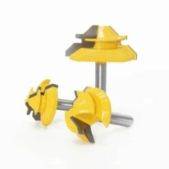 LIFCAUSAL 3PCS Rabbet Router Bit Set 8mm Shank Avec 12.7mm 16mm 19.05mm Hauteur Fente Cutter Routeur Bit Bois Groove Fraisage Outil De Travail Du Bois -Toupie Soldes 64557227 4