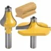 SINCèREETALI 2pcs Handrail Router Bit Set - Standard/Flute Moulding Cutter - 1/2 '' Shank For Staircase & Rampes Handrails -Toupie Soldes 64562677 1