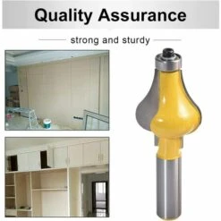 SINCèREETALI 2pcs Handrail Router Bit Set - Standard/Flute Moulding Cutter - 1/2 '' Shank For Staircase & Rampes Handrails -Toupie Soldes 64562677 5