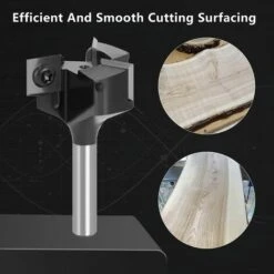 HEGUYEY Fraise à Bois à 3 Cannelures Pour Défonceuse, Spoilboard , Fraise à Défoncer, Diamètre De Coupe, Fraise à Aplatir Pour Raboter, Fraise à Bois 6mm) -Toupie Soldes 64680340 3