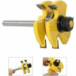 BDD Jeu De 2 Mèches à Languette Et Rainure, 3 Dents, Tige De 1/4 Pouce, Forme T, Outil De Coupe Du Bois, Outils Pour Le Travail Du Bois. 11 BDD Jeu De 2 Mèches à Languette Et Rainure, 3 Dents, Tige De 1/4 Pouce, Forme T, Outil De Coupe Du Bois, Outils Pour Le Travail Du Bois. -Toupie Soldes 65373444 5