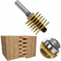 OSQI 1/2 Pouce Shank Rail Et Stile Finger Joint Colle Routeur Bit Cone Tenon Woodwork Cutter Tool -Toupie Soldes 65506989 3