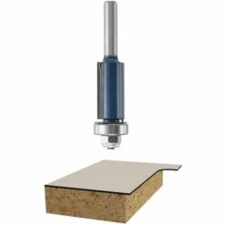 FR-LIFE BR-Vie 4Pcs Fraise à Copier 6.35 MM Outils De Fraisage De Menuiserie Bricolage De Coupe Avec Roulement Supérieur, Queue Garniture Affleurante Routeur -Toupie Soldes 65597668 5