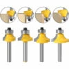 4PCS Routeur De Arrondi Coin Rond, Fraises De Porte D'entrée Avec Tige De 1/4" Outil De Bordure Pour Fraise à Bois, Pour Défonceuse De Tenons Et Outils De Menuiserie——Adélala -Toupie Soldes 66381709 1