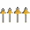 4PCS 6.35mm Queue Routeur De Arrondi Coin Rayon Rond De 7.92mm/6.35mm /4.76mm Et 3.18mm Outil De Bordure Pour Fraise à Bois -Adélala 1 4PCS 6.35mm Queue Routeur De Arrondi Coin Rayon Rond De 7.92mm/6.35mm /4.76mm Et 3.18mm Outil De Bordure Pour Fraise à Bois -Adélala -Toupie Soldes 66382046 1