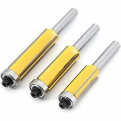 ENLENK 3Pcs 8mm Tige 4 Flûte Fraise à Copier Avec Roulement Supérieur Fraise Pour Affleurer Droite Carbure Fraisage De Menuiserie Bricolage De Coupe Diamètre 10 ENLENK 3Pcs 8mm Tige 4 Flûte Fraise à Copier Avec Roulement Supérieur Fraise Pour Affleurer Droite Carbure Fraisage De Menuiserie Bricolage De Coupe Diamètre -Toupie Soldes 67580905 4