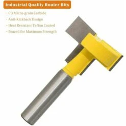 LLOVE Fraise à Rainurer En T Et Rainure En T - Tige De 8 Mm - Outil De Coupe Droite Professionnel Pour Le Travail Du Bois -Toupie Soldes 67631124 4