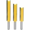 ENLENK 3Pcs 8mm Queue Fraises De Fraisage Extra Longues, Fraise à Bois Fraise Extra-longue Fraise Droite à Bout 8mm * 1/2" * 50.8mm, 8mm* 1/2" * 63mm, 8mm* 1/2" * 76mm -Toupie Soldes 67683373 1