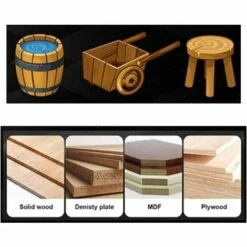 LLOVE Fraise Defonceuse 8mm, Fraise Rabotage De Surface De Nettoyage De Fond, T-Track Routeur à Rainure En T Forme Routeur Bits, 8x57mm En Bas, Lame Jaune -Toupie Soldes 67890599 5