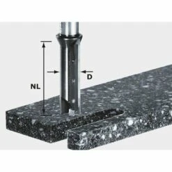 Fraise à Profiler Avec Plaquettes Réversibles HW Queue De 12mm FESTOOL HW S12 D14/45 WM - 491110