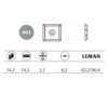 Leman - 10 Plaquettes D'araseur 14,3x14,3x2,5 Mm 4 Coupes