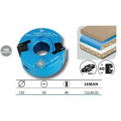 Leman - Porte-outils à Profiler / Feuillurer Diam. 120 Mm Al. 50 Ht. 40mm - 122.40.50